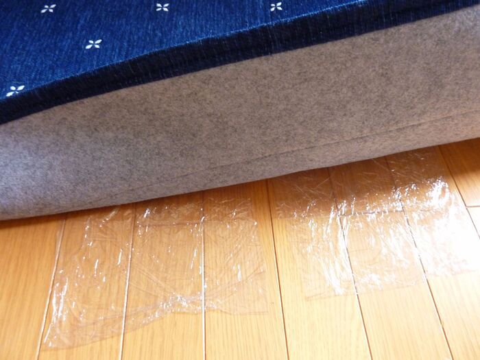 カーペットの下に敷くだけ
