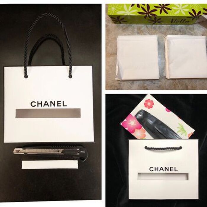 捨てるに捨てられない『紙袋』を素敵に変身させる方法。じっと見ていたら…ひらめいた！！