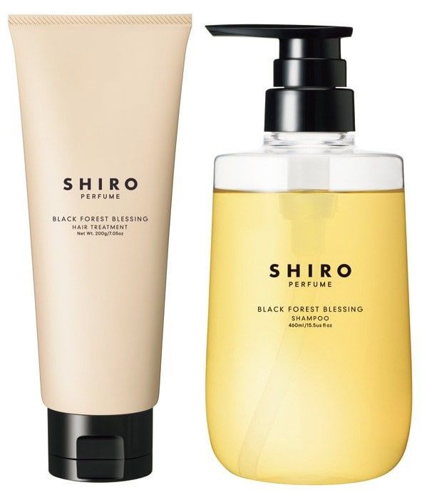 “香水ライク”なシャンプー＆トリートメント SHIRO ブラック フォレスト ブレッシング シャンプー 460mL 、同ブラック フォレスト ブレッシング トリートメント 200g