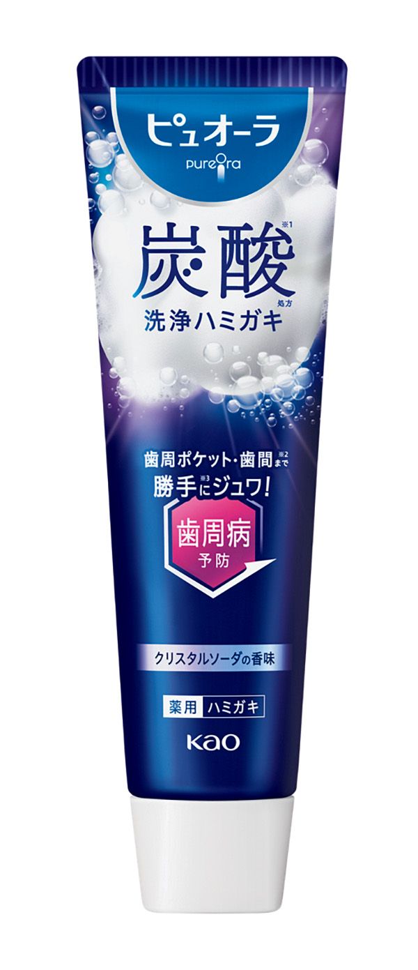 ピュオーラ 炭酸ハミガキ ［医薬部外品］ 95g ¥825（編集部調べ）／花王