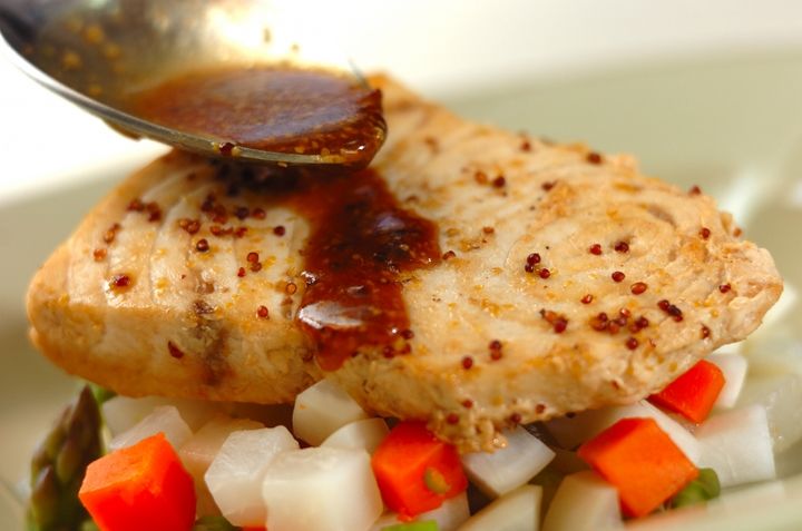 メカジキのソテー粒マスタード風味の作り方5