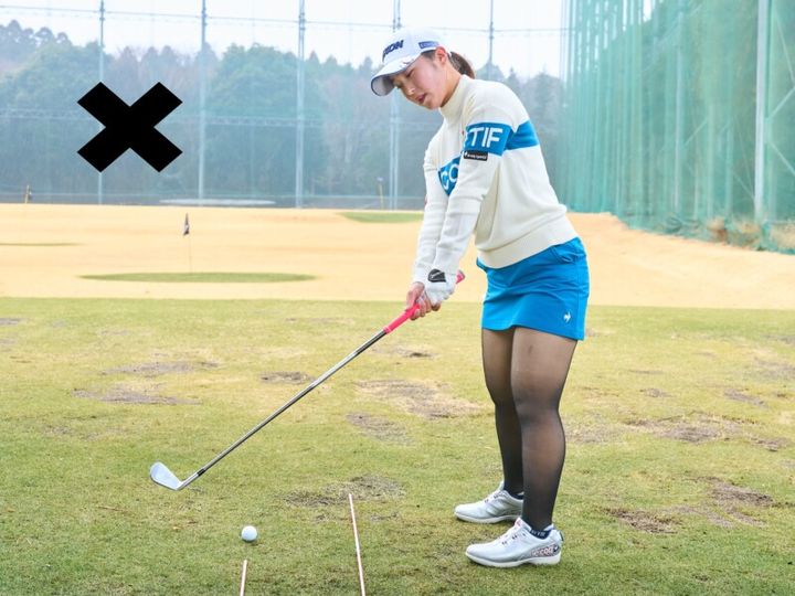アイアンショットを真っすぐ飛ばす！ティッシュ１枚でできる練習法