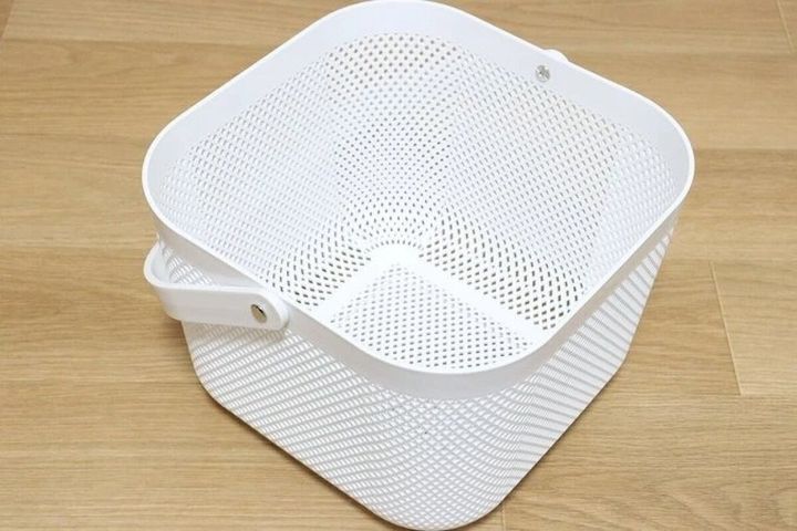 ダイソー ハンドル付メッシュバスケット
