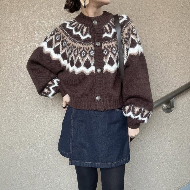 GU「デニムラップスコート」