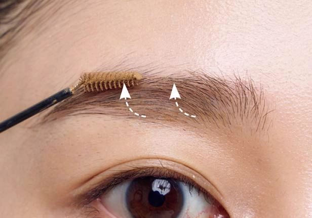 アイブロウマスカラを塗る