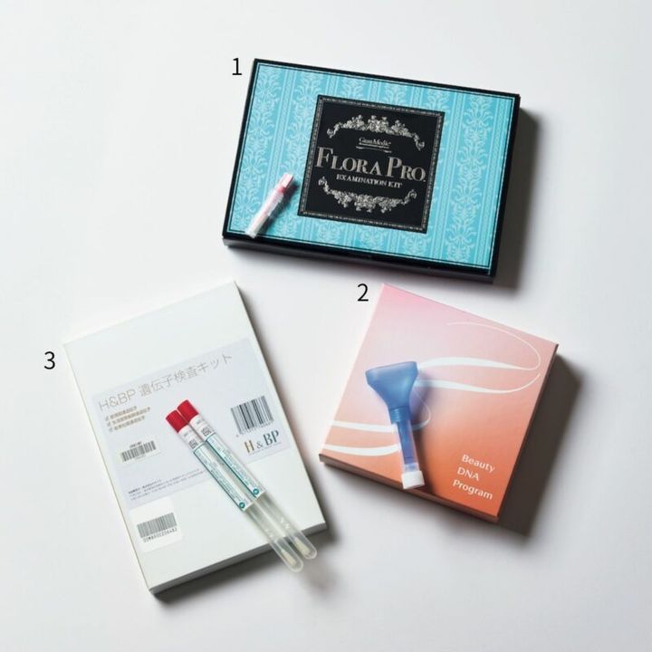 FLORA PROエグザミネーションキット、Beauty DNA Program、遺伝子検査x食事分析 ビューティジェニックス