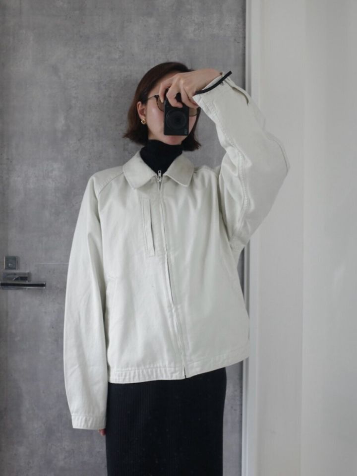 GUコットンジップアップジャケット Lサイズ着用感