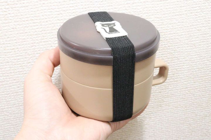 セリアのスープボウルランチボックスは2段以上でランチベルトが必要