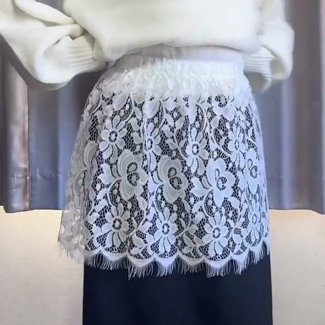 しまむら「レース付け裾」