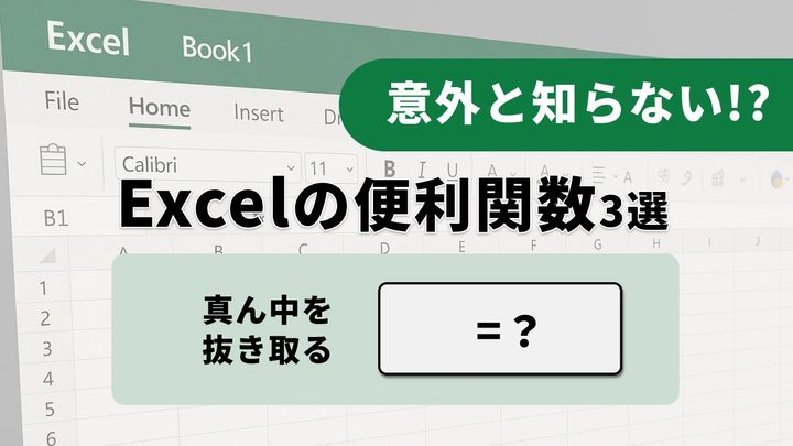 【Excel抽出】「住所の分割、手打ちで修正？」特定の文字だけを抜き出す抽出テクニック3選