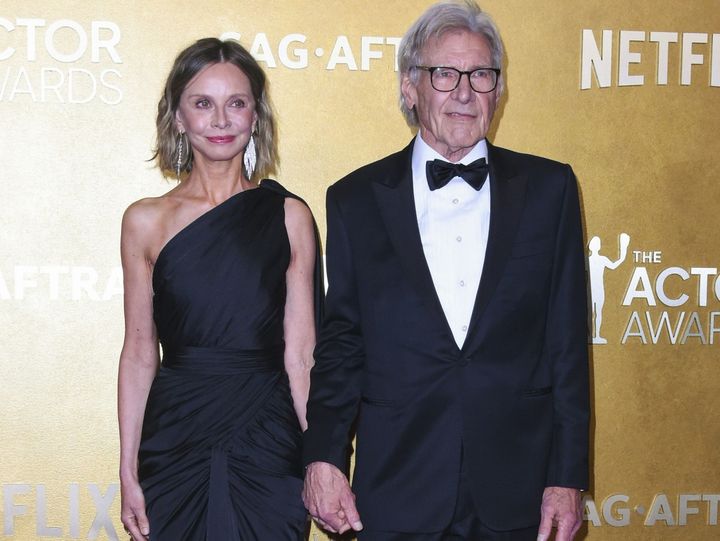 ハリソン・フォード＆キャリスタ・フロックハート、アクター賞2026にて （C）AFLO width=