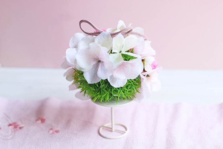 花のぼんぼりの裏側