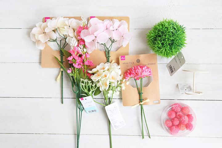 花のぼんぼり材料