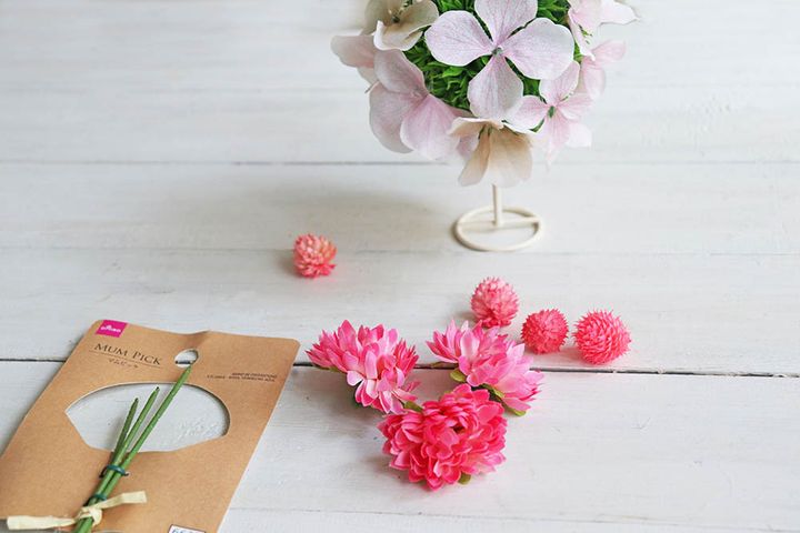 ドライフラワーもつける