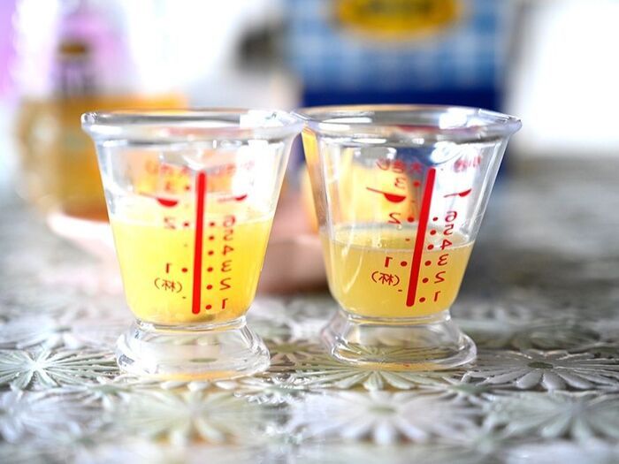 計量カップでの比較