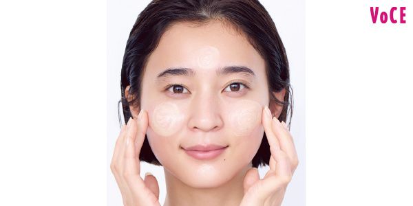 クルクルと全体に広げる