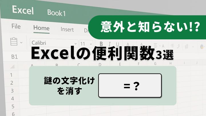 【Excel整形】「スペース削除が面倒…」汚いデータを一発でキレイにする文字列操作3選