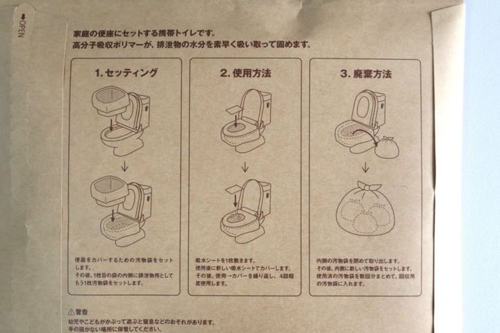 使い方も袋に記載されている