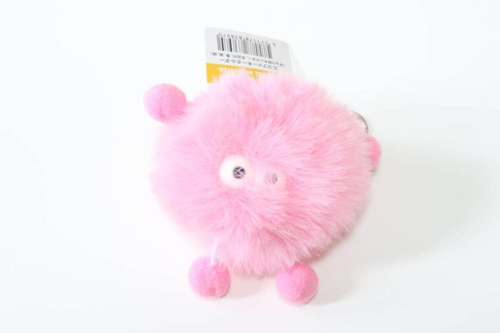 エコファーキーホルダー（ギョロ目モンスター、手足付、青、紫、桃） パッケージ