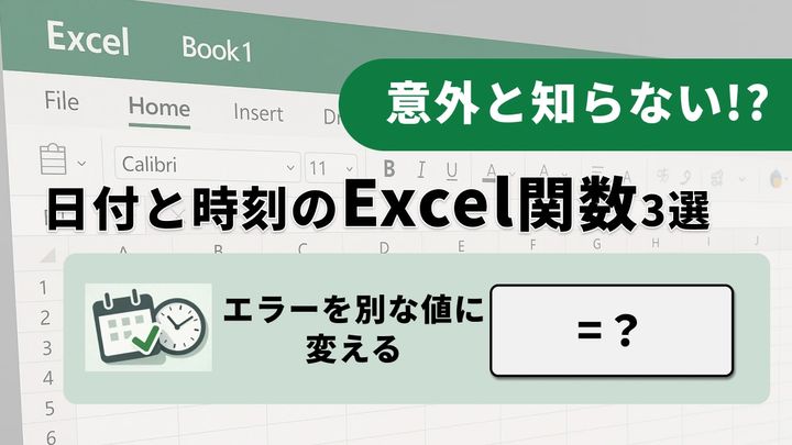 【Excelエラー対策】「シートが#N/Aだらけ…」見た目のノイズを消し去るスマートな関数3選
