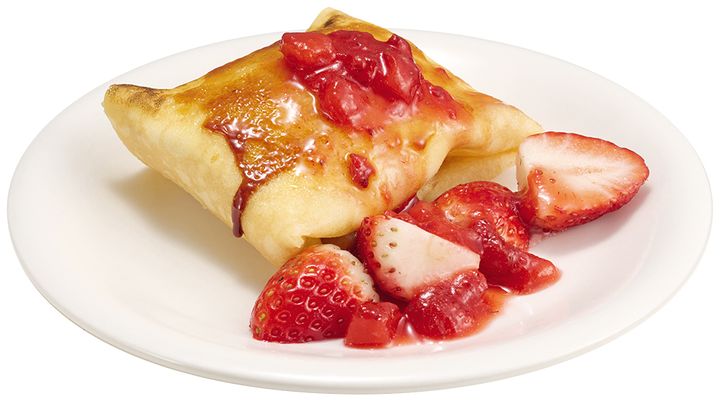 フレッシュ苺のクレープブリュレ包み