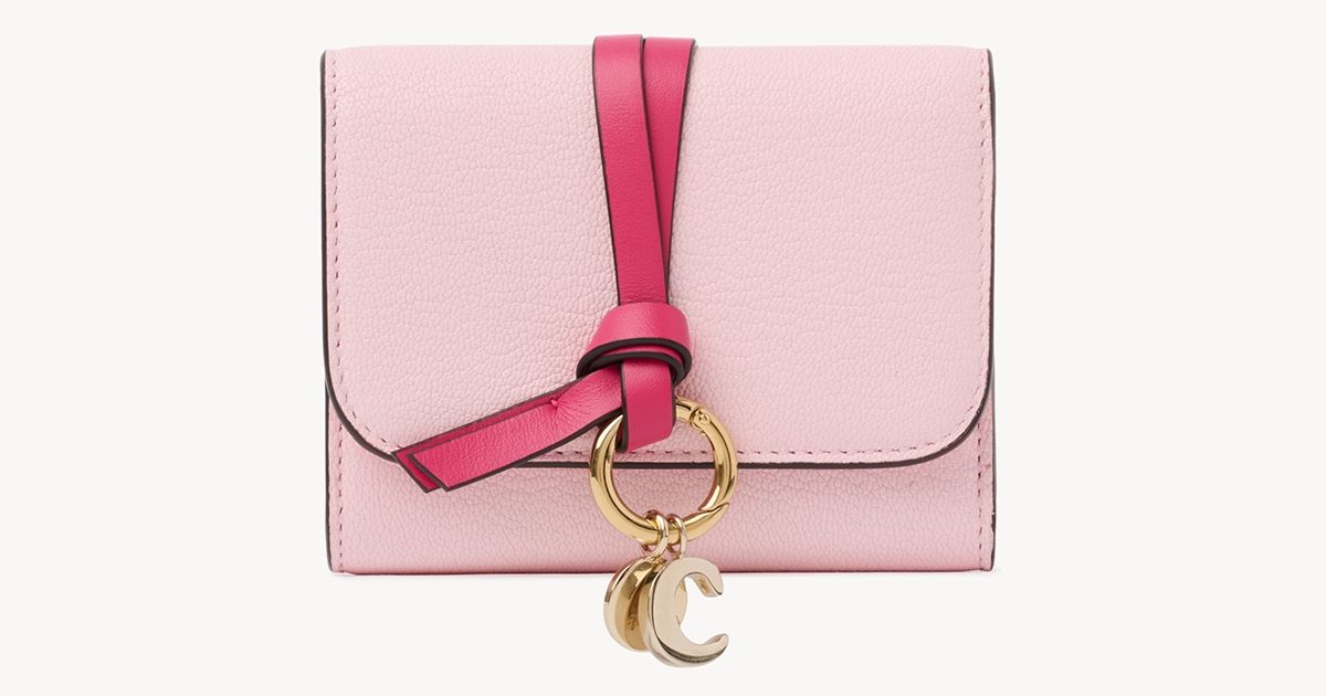 クロエ　ミニ財布　トライカラー　日本未入荷 Chloe（クロエ） 折財布 レディース ALPHABET ミニ トリフォールド