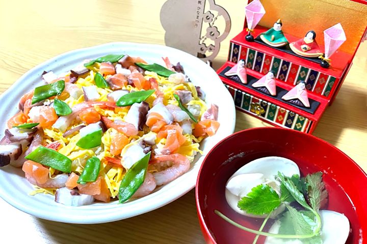 ひなまつりの伝統食「ちらし寿司」「ハマグリのお吸い物」。その意味を知っていますか？