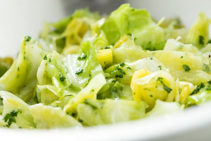 春キャベツのピクルス クローズアップ写真