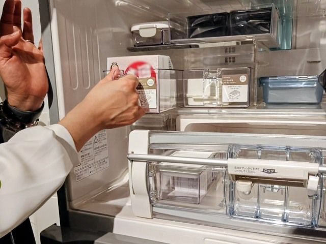 ライフソリューションブランド「KEYUCA」 2026年2月4日（水）2026年春の新作発表会」整理収納アドバイザー・中山真由美さんによる新生活収納術の様子2