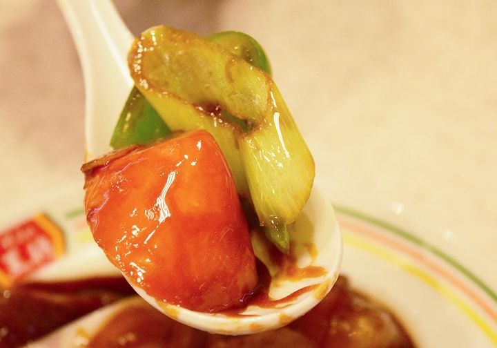 野菜は比較的シャキッとした口当たり