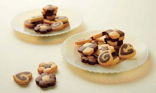 生地はプレーン＆ココア。2色でできるアイスボックスクッキー （C）きゅうり／KADOKAWA