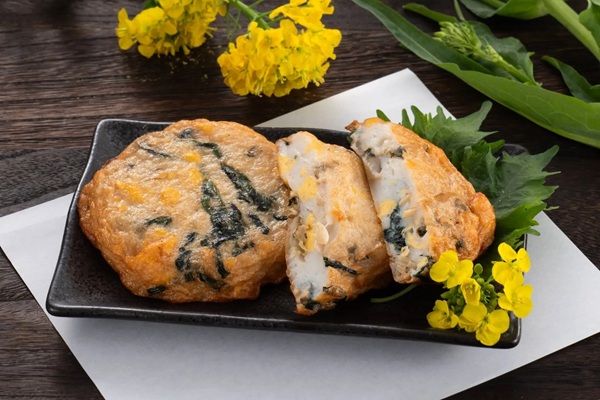 まる天が、春限定商品「はまぐり菜の花天」を発売！観光地での食べ歩きにもピッタリ