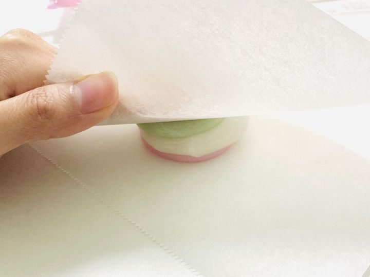 【男の子ママもひな祭り】菱餅に憧れて三色だんごを購入→なんちゃってが完成「サイズ感がちょうどいい」