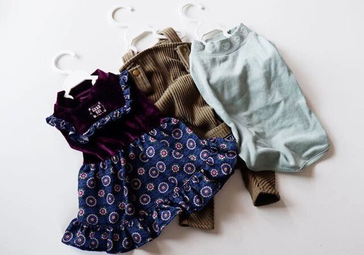 ダイソー タイニーフレンズハンガー S-Mサイズ3本組 使用例