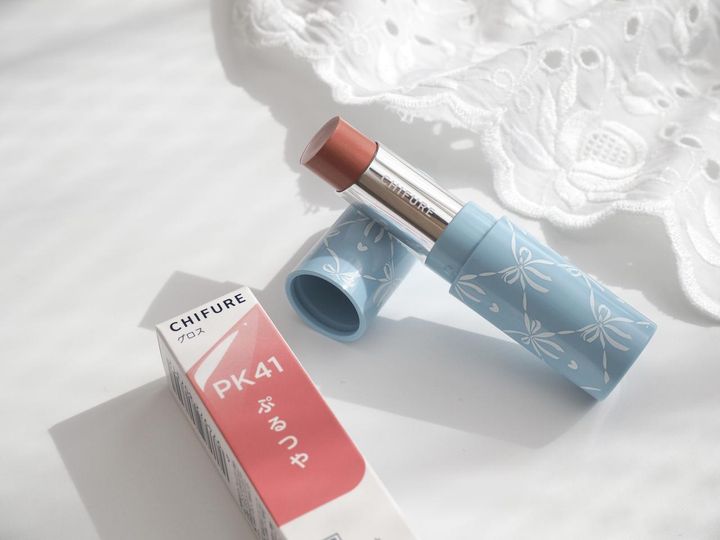 画像: 【ちふれ】「ラスティング リップスティック」 PK41 ¥880（税込）、「ちふれ リップスティック ケース D」¥418（税込）