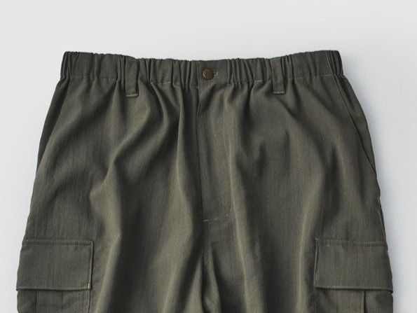 DAWNCE ワイドカーゴパンツ ヴィンテージとポケット位置比較