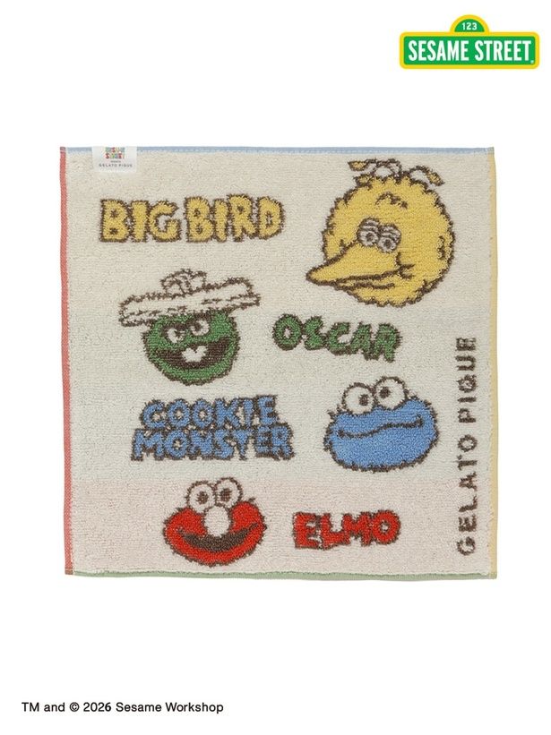 「【SESAME STREET】ハンドタオル」(1650円)