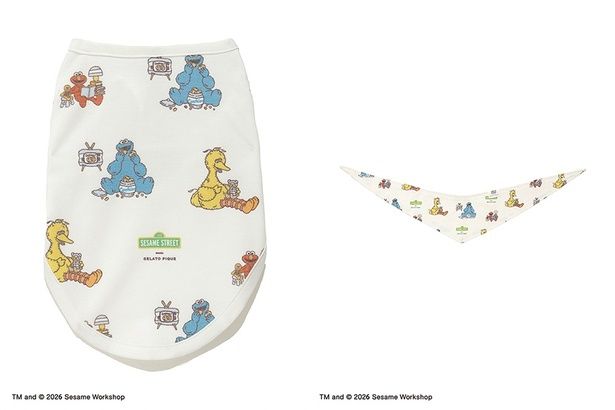 「【SESAME STREET】【CAT＆DOG】 カットソープルオーバー」(4290円)、「【SESAME STREET】【CAT＆DOG】 バンダナ」(2970円)