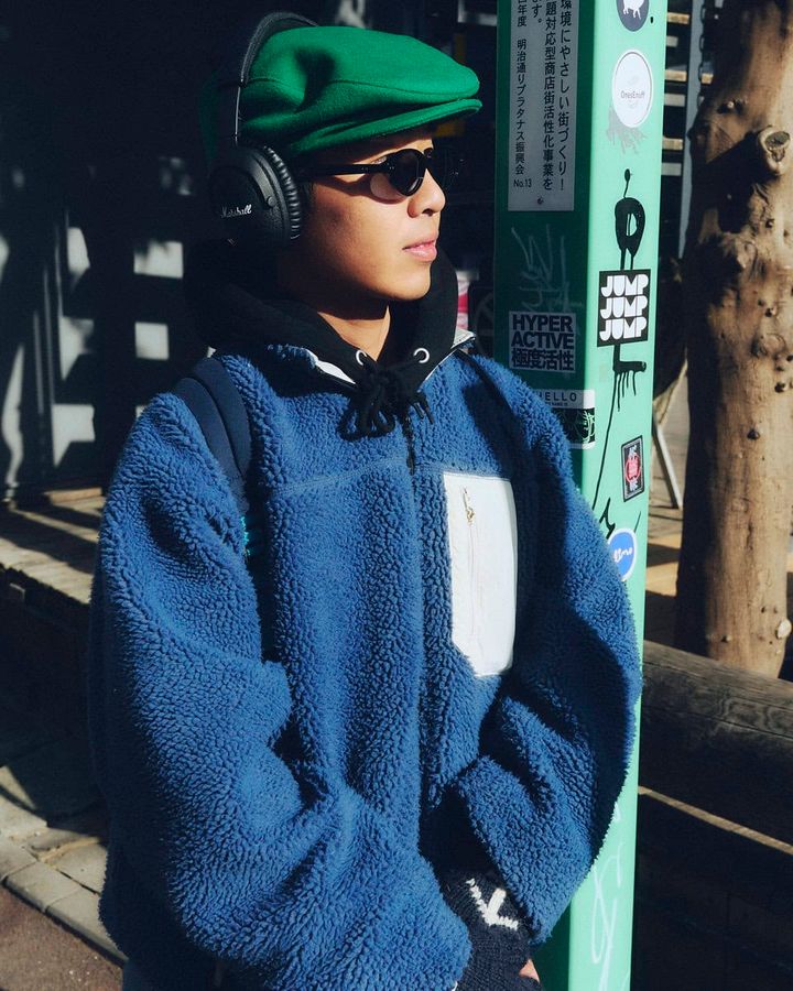 【スナップ】フリースと手袋によって「誰が見てもあったかそうな格好」が完成