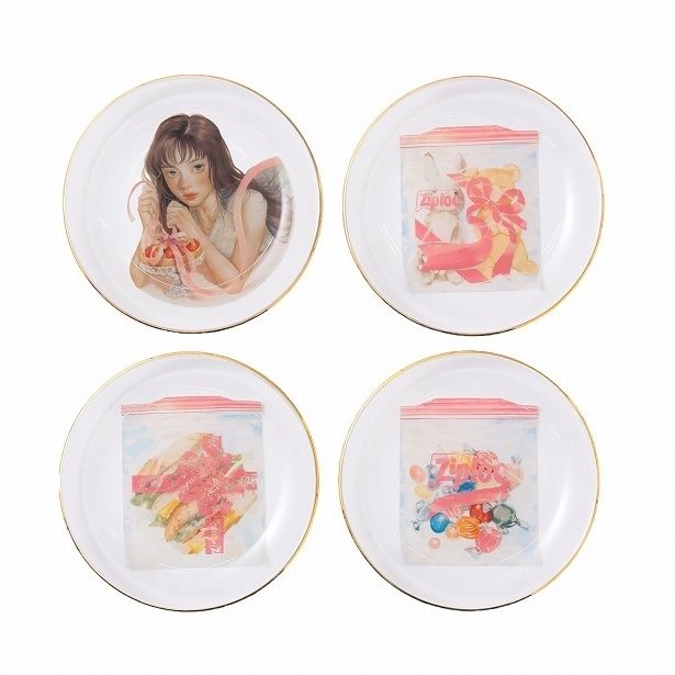 飾っておきたくなる直径21センチのお皿