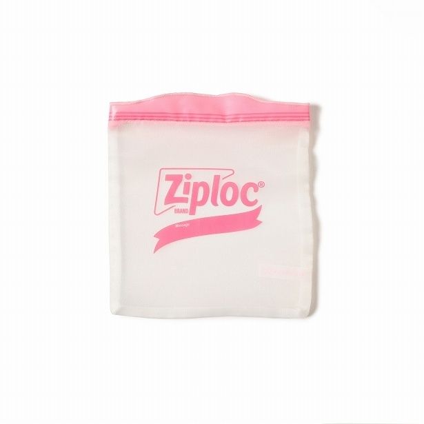 「ジップロック リボン」をイメージしたオーガンジーポーチ