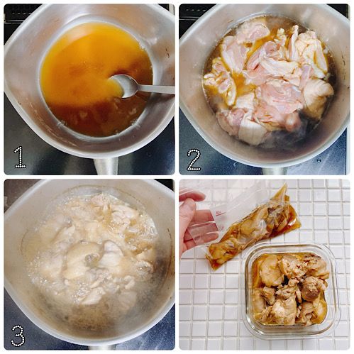鶏もも肉のしょうゆ煮作り方