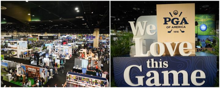 “世界最大”のゴルフ用品ショーにテニスコート？一体どうして？