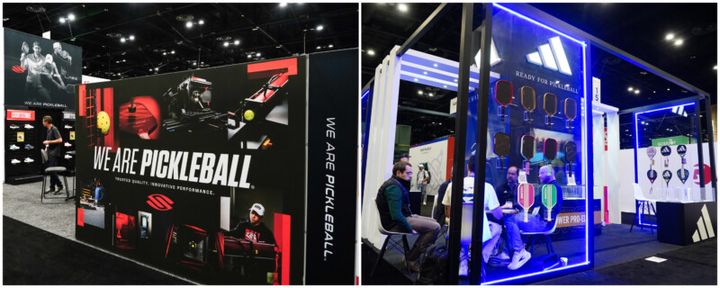 “世界最大”のゴルフ用品ショーにテニスコート？一体どうして？