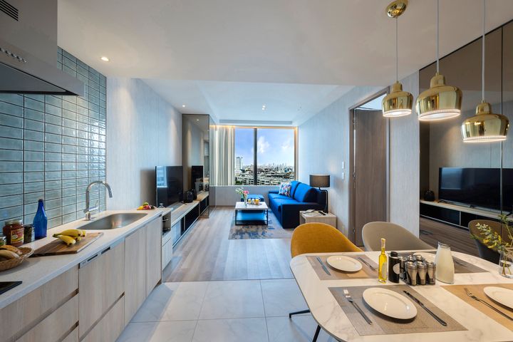 広さ64㎡のゆったりスイート。