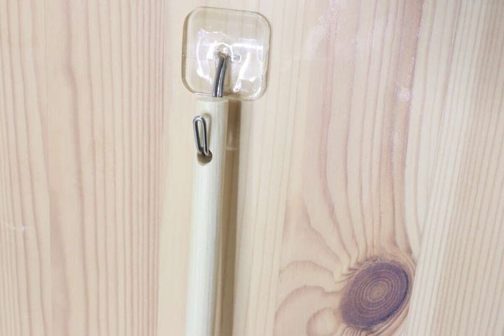 ふわふわダスター 竹ハンドル フック穴
