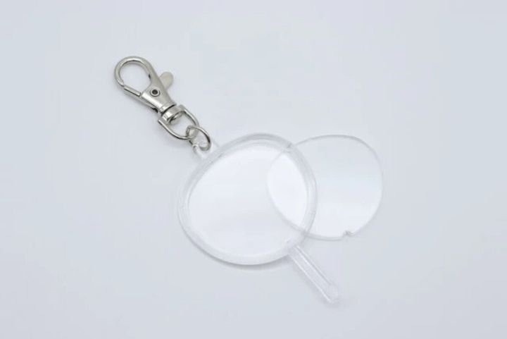 ダイソー うちわ型フォトキーホルダー