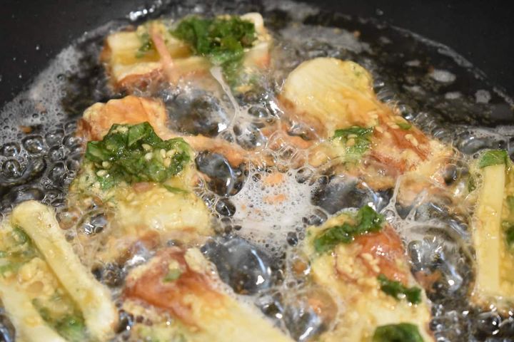 ちくわの甘辛揚げ