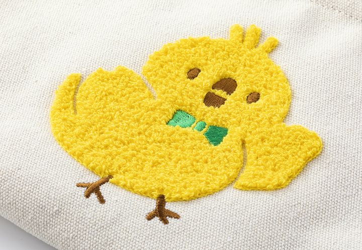 「ランチトートバッグ」刺繍アップ
