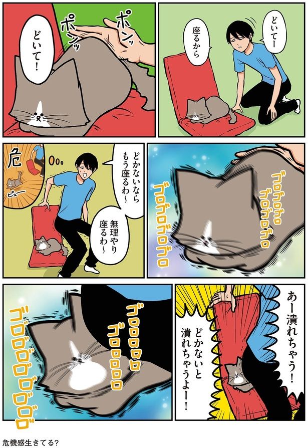 どかないと潰れちゃうよー！ （C）鴻池剛／KADOKAWA